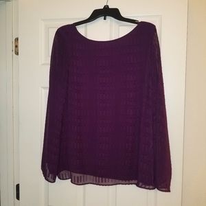 AB Studio Purple Blouse